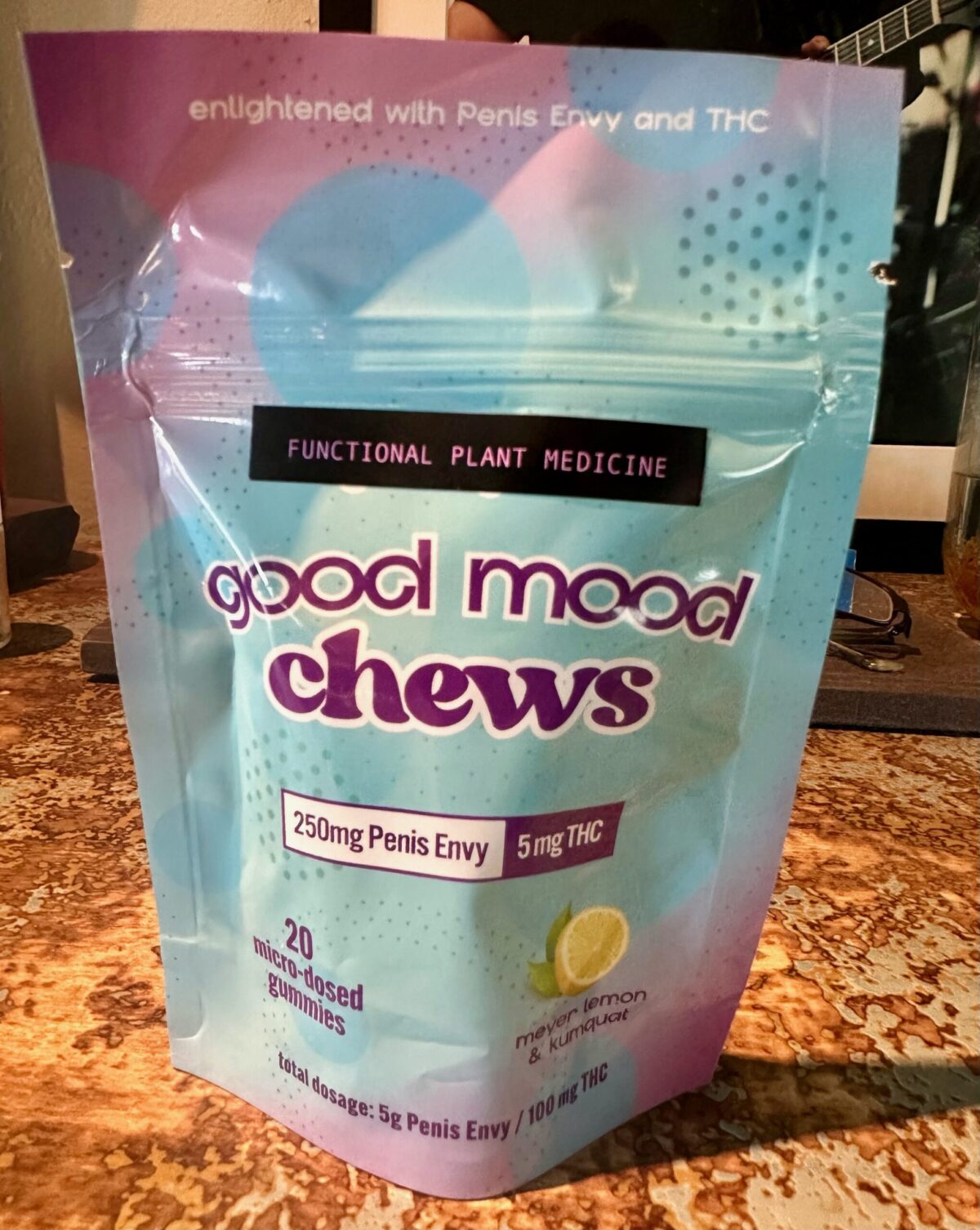 Good Moods Chews - Enlightened with Penis Envy and THC, 250mg Penis Envy 5mg THC