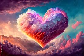 Cloud in a shape of heart